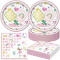 40Pcs Pickleball Birthday Party Plates and Napkins for 20 Guests Tableware Pickleball Supplies for Kids Baby Shower Birthday Party Decorations