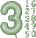 Green Number 3 Balloon 40 Inch Olive Green Foil Balloon Sage Green 3 Balloons Mylar Helium Balloon for Birthday Party Decorations Girls Boys Baby Shower Wedding Anniversary Decoration (Number 3)