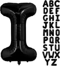 Black Letter I Balloons, 40 Inch Alphabet I Letter Balloons Foil Mylar Big Letter Balloons for Birthday Party Anniversary New Year Graduation Wedding Decorations