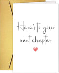Funny New Chapter Good Luck Card for Him Her, New Job, Goodbye, Farewell, Leaving Work Card for Coworker Colleague Friend, Funny Retirement Gift for Boss Coworker
