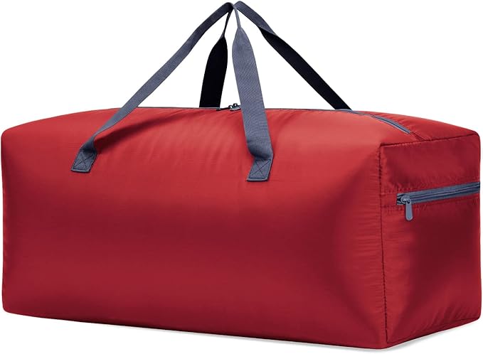 iFARADAY Foldable Duffel Bag 30" / 75L Lightweight with Water Rresistant for Travel-Red