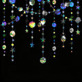 52 Feet Star Garland Banner Decorations for Party,Gold Star Hanging Bunting Banner Hanging Glitter Stars Garland Christmas Birthday Decorations (4 Pack Round Star)