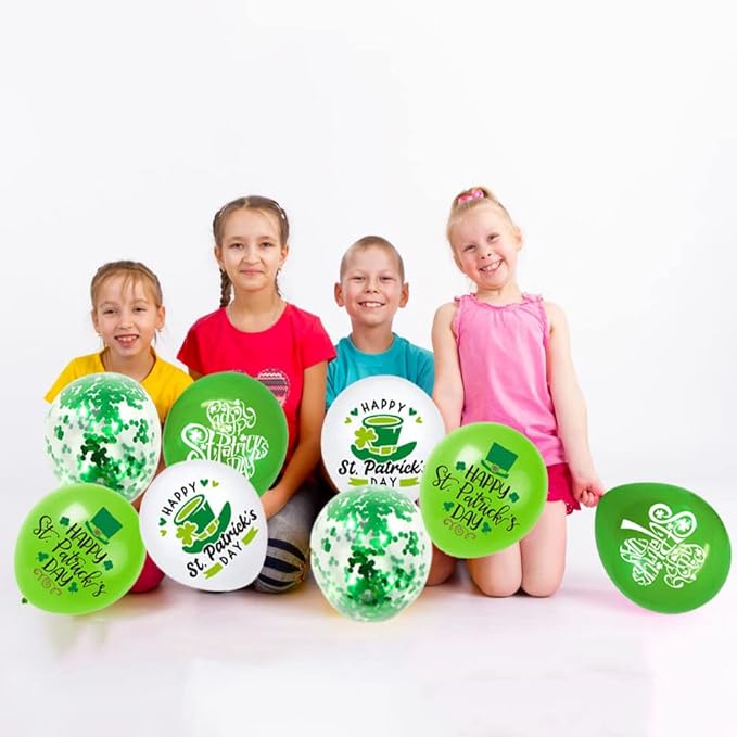 St. Patrick's Day Balloons St. Patrick's Day Party Decorations St. Patrick's Latex Balloons for St. Patrick's Day Themed Party St. Patrick's Day Decorations Decor Supplies 20Pcs