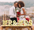 LED Mr & Mrs Light Sign for Wedding Table - Perfect for Photo Props, Anniversary, Valentine's Day Decor