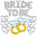 KatchOn, Silver Bride To Be Balloons Set - Pack of 17 | Bride Balloons for Bachelorette Party Decorations, Bride To Be Decorations | Bachelorette Balloons for Bridal Shower Decorations Bridal Sign