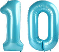 Pearl Blue 10 Number Balloon