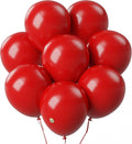 AFTERLOON® Biodegradable Balloons 50 pcs Red 10 Inch, Matte Color Thickened Extra Strong Latex Helium Float, for Baby Shower Gender Reveal Garland Arch Wedding Kids Birthday Party Decorations