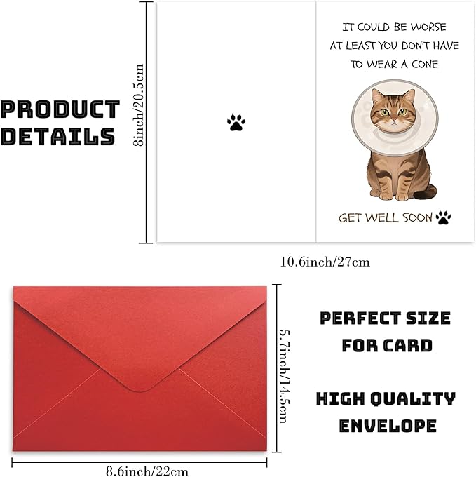 Funny Get Well Soon Cards Gifts For Women Feel Better Thinking of You Humor Speedy Surgery Recovery Him Her Friends Mother