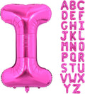40 Inch Large Hot Pink Letter I Balloons Alphabet I Letter Balloons Foil Mylar Letter A Balloons for Birthday Party Anniversary New Year Graduation Wedding