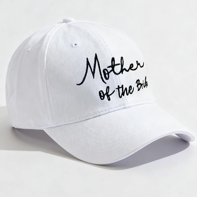 Adjustable Embroidered Hat for Bridal Shower Wedding Engagement Anniversary Honeymoon Newlyweds Couples Gifts