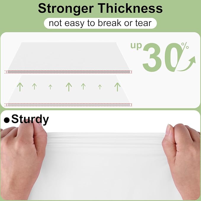 misaya 6 Packs Disposable Plastic Table Cloth, 54 x 108 Inch Waterproof Rectangle Tablecloth, Leakproof & Sturdy Decorative Table Covers for Easter, Picnic, Party and Outdoor, White