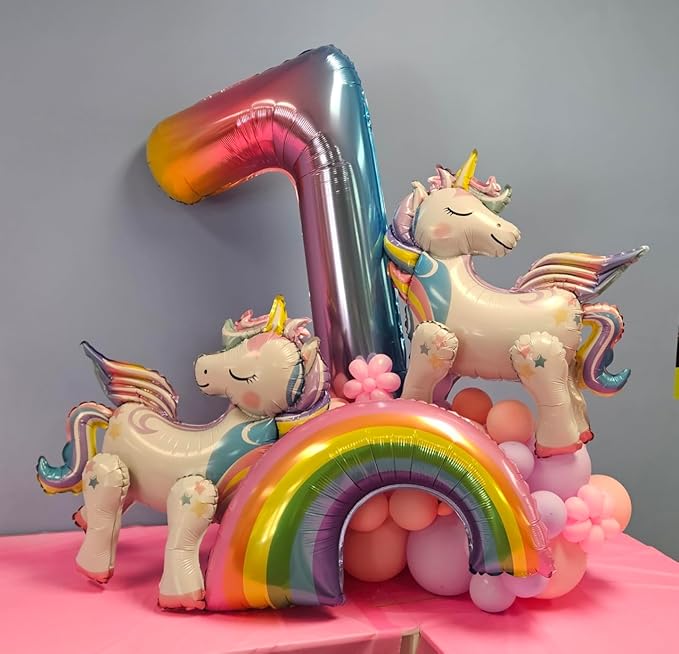 Smlpuame 40 Inch Rainbow Number 100 Balloon, Large Foil Mylar Balloons for 100th Birthday 100 Year Old Party Celebration Decorations Supplies, Digital Balloons for Wedding Anniversary Events Decora