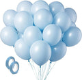 Pastel Blue Latex Party Balloons 160 Pack 5 inch Round Light Blue Balloons for Wedding Baby Shower Gender Reveal Birthday Party Decoration
