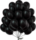 PartyWoo Black Balloons 50 pcs 12 Inch Latex Helium Matte Black Balloons for Baby Shower Birthday Graduation Casino Race Car Anniversary Retirement Pirate Gaming Theme Party Decorations Black-Y18
