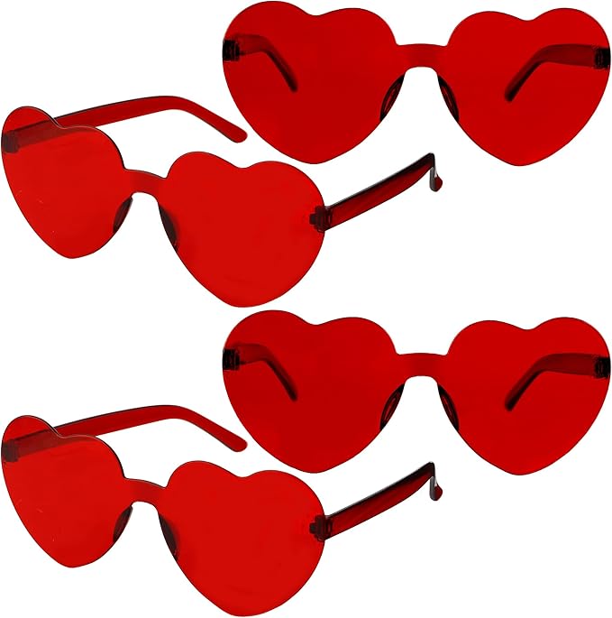 Heart Sunglasses Heart Shaped Glasses Bulk Valentines Halloween Bachelorette Party Decorations Glasses Women Men