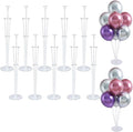 10 Sets Balloon Stand Kits, Balloon Sticks Holder with Base for Table Centerpiece Graduation Birthday Baby Shower Party Decorations