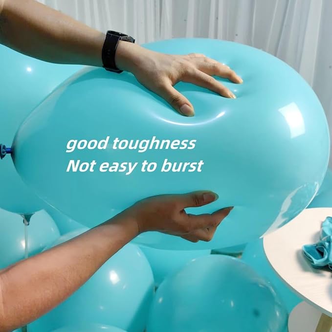90 Packa Teal Balloons 18 inch Turquoise Latex Big Balloons for Party Decorations and Events ZWZLIULIAN
