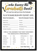 Yangmics Direct Who Knows The Graduates Best - Grad Graduation Party Game 2026 Party Supplies Decoration- 30 Cards