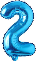 Blue 28 inch Letter Balloons Alphabet Number Balloons Foil Mylar Party Wedding Bachelorette Birthday Bridal Baby Shower Graduation Anniversary Celebration Decoration (Can not Float) (28 inch Blue 2)