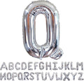 Silver Letter Q Balloons 40 inch Large Alphabet Q Balloons Silver Helium Foil Letter Balloon Banner for Birthday Party Anniversary Wedding Decoration