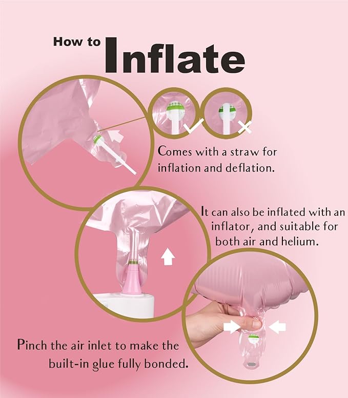 SUWEN 40 Inch Pink Large 10 Balloon Numbers Big Foil Helium Number Balloons 0-9 Jumbo Happy 10th Mylar Birthday Party Decorations for Girl Anniversary Party Supplies