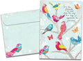 Tree-Free Greetings - Birthday Cards - Artful Designs - 1 Card + Matching Envelope - Made in USA - 100% Recycled Paper - 5"x7" - Bird Day Wishes (GO68763)