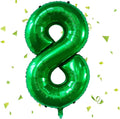 Green Number Balloons, 40 Inch Dark Green Balloon 8.8 Helium Balloon 8th Birthday for 8 Years Birthday Party Wedding Anniversary Decoration Children Girls Boys