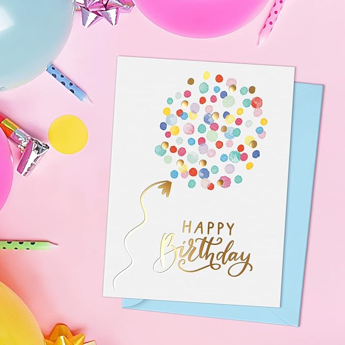 Sweetzer & Orange Happy Birthday Cards with Envelopes & Assortment Box. Variety Set of 20 Assorted Birthday Cards with Envelopes, Perfect Bulk Pack for Celebrations, Special Occasions, Friends