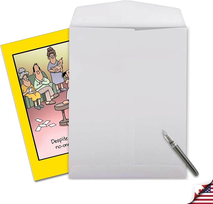 NobleWorks - 1 Large Happy Birthday Card with Envelope (8.5 x 11 Inch) - Funny Cartoon Humor (Buyer Discretion Advised) - Bangkok J8300