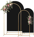 Metal Arch Backdrop Stand and Cover Set, 8FT, 6.6FT Party Backdrop, Easy to Assemble, Backdrop Stand for Parties, Birthday, Baby Shower