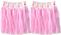 Tissue Paper Tassels Garland Banner Table Decor Party Banner Wedding Birthday Baby Shower Nursery Party Decorations Supplies (20, Pink)