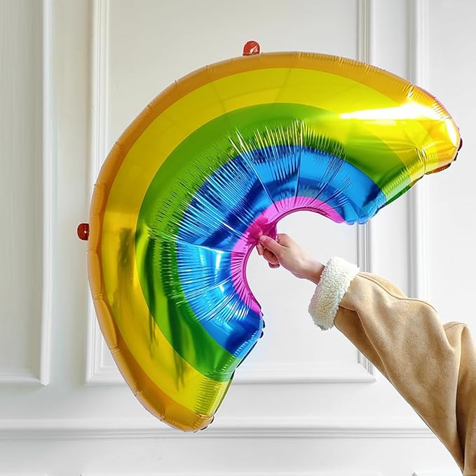 Rainbow Balloon Arch Garland Kit,159pcs Assorted Colors with Watermelon School Bus Rainbow Sun Mylar Balloons for Watermelon Birthday Party Back to School Kindergarten Graduation Decorations