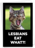 NobleWorks, Funny Birthday Greeting Card with 5 x 7 Inch Envelope (1 Card) Bday Eat What C10800BDG
