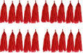 30pcs Paper Tassels Garland Banner Tissue Paper Tassel DIY Hanging Paper Decorations Party Tassel Garland Decor Baby Shower Nursery Wedding Festival Baby Shower Decoration(30, red)