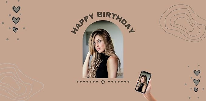 Custom Happy Birthday Vinyl Banner Sign, Personalized Party Backdrop, Gift, and Decoration - From NiceMemoryLLC. (Style-14)