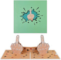 DS. DISTINCTIVE STYLE Middle Finger Birthday Card Pop Up Gag Funny Middle Finger Gifts Annoying Pranks for Adults