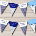 Nautical Sailing Shabby Chic Personalized Birthday Party Bunting - Hanging Party Decoration - Birthday Party Banner Garland | Decorative Party Supplies