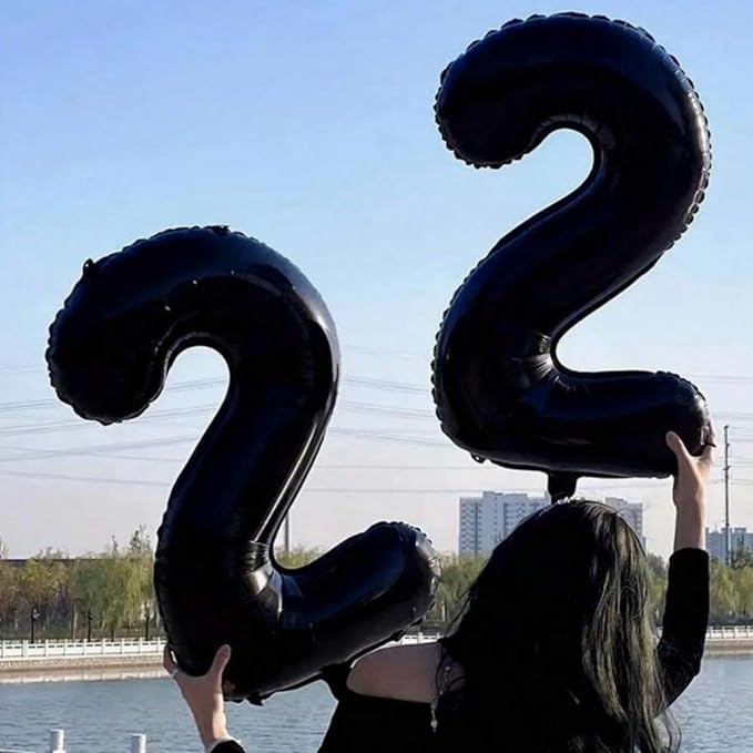60th Birthday Balloons Black for Women, 40 Inch Giant Mylar Foil Number 60 Balloons Self Inflating, Black Digit 6 & 0 Helium Balloons for Men 60th Anniversary Party Decorations Supplies