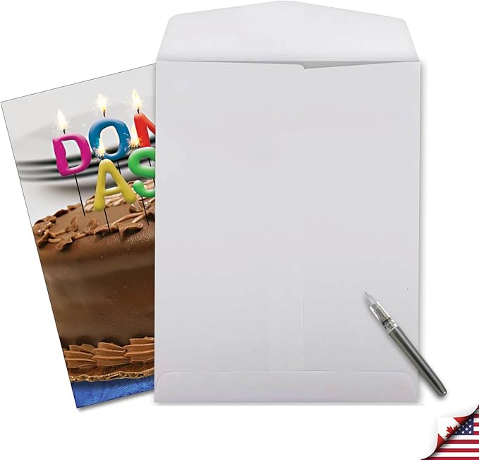 NobleWorks Jumbo Funny Birthday Greeting Card 8.5 x 11 Inch with Envelope for Men and Women (Not actual Candles) (1 Pack) Don't Ask Bday Candles J9956