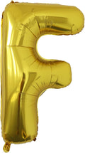 40 Inch Letter Balloons, Large Gold F Balloon Letter Decor, A to Z Letter Balloons, Helium Balloons, F Foil Balloon for Birthday Party Anniversary Supplies Decorations