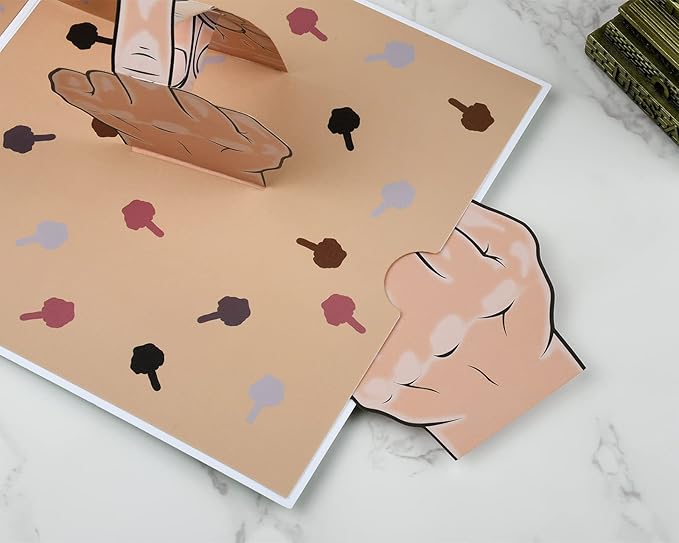 DS. DISTINCTIVE STYLE Middle Finger Birthday Card Pop Up Gag Funny Middle Finger Gifts Annoying Pranks for Adults