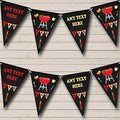 BBQ Grill Cookout Personalized Birthday Party Bunting - Hanging Party Decoration - Birthday Party Banner Garland | Decorative Party Supplies