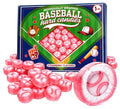 Baseball Candy Team Party Favor Bulk Pack – 110+ Individually Wrapped Ball Shaped Hard Candy Strawberry Flavor Game Day Snacks, Goodie Bag Fillers, Sports Birthday Treats