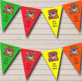 Hawaii Luau Personalized Birthday Party Bunting - Hanging Party Decoration - Birthday Party Banner Garland | Decorative Party Supplies
