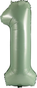 YPSelected 32 Inch Large Foil Helium Number Balloon Birthday Wedding Party 0-9 (Olive Green, 1)