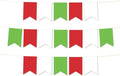 Andaz Press Hanging Pennant Banner with String, Red, White, Kiwi Green, 1-Set, 24 Pennants, Approx. 12-Feet Long, Christmas Theme Colored Supplies