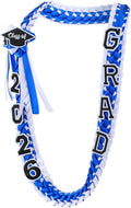 Hotop 2026 Graduation Leis Class of 2026 Grad Ribbon Money Lei Handmade Double Braided Necklace for Graduation Gifts Supplies