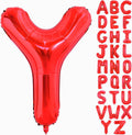 40 Inch Large Red Letter Y Balloons Alphabet Y Letter Balloons Foil Mylar Big Letter Balloons for Birthday Party Anniversary New Year Graduation Wedding Decorations