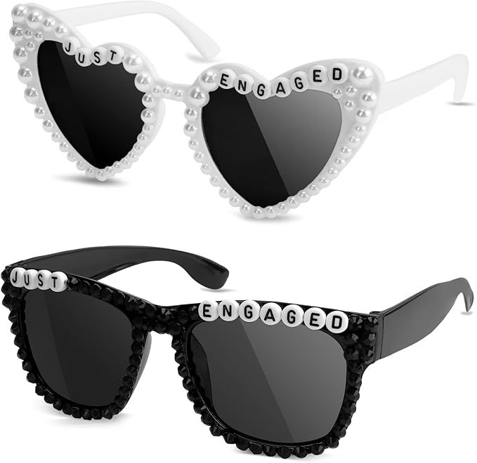 Engagement Party Decorations Just Engaged Sunglasses for Engagement Decor Just Engaged Party