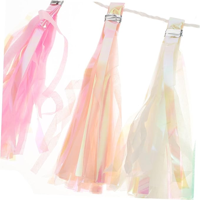 2Pcs Hanging Tassel Garland Banners for Christmas Showers Birthdays and Eye Catching Backdrop for Walls Tables and Windows
